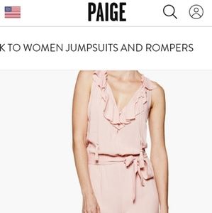New With Tags Paige Palletta Jumpsuit